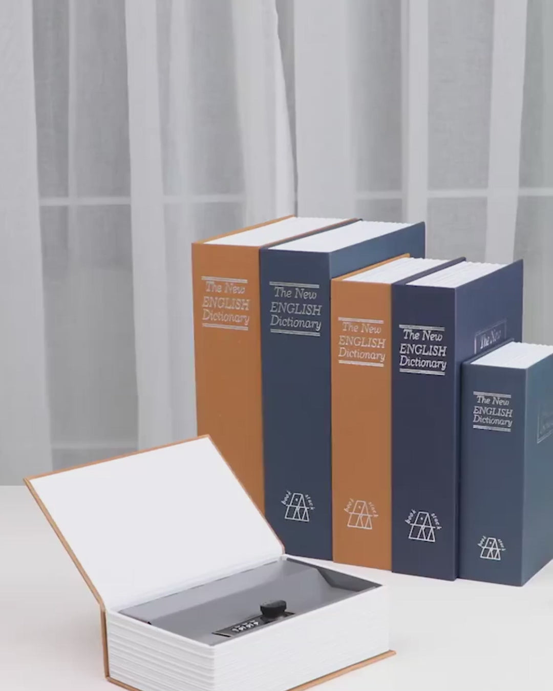 Cassaforte Forma Libro Sicurezza Protezione Nascondiglio Oggetti Valore Password