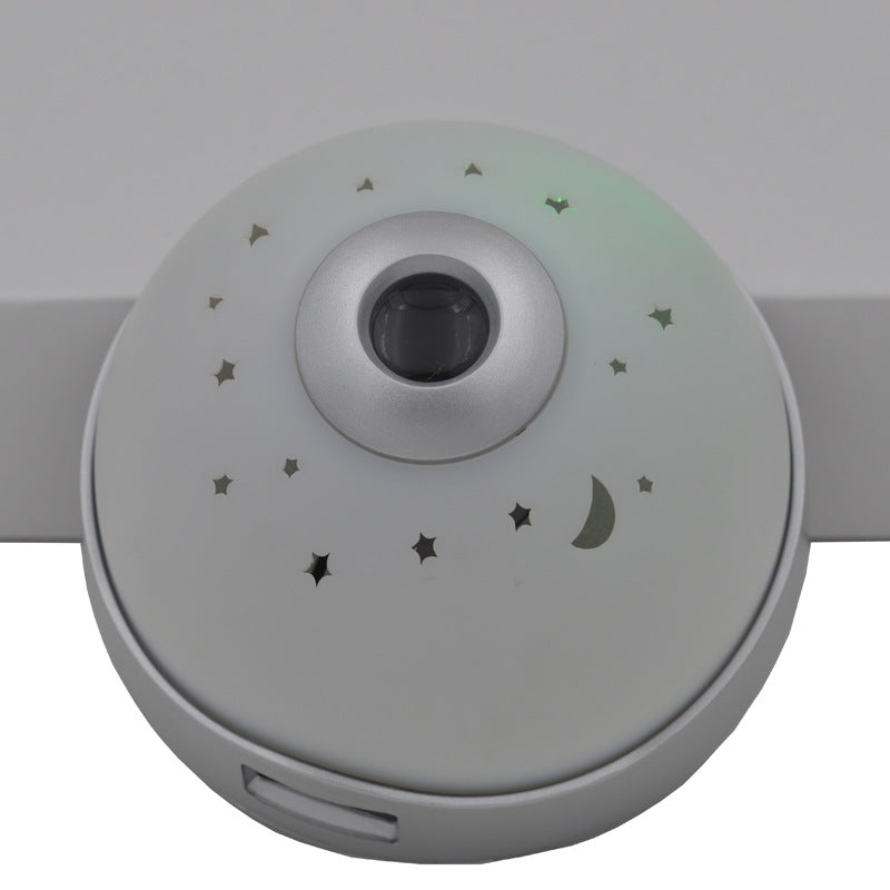 Orologio proiettore allarme con luce notturna; dimensioni 86x97x64 mm, alimentato a batteria AAA non inclusa