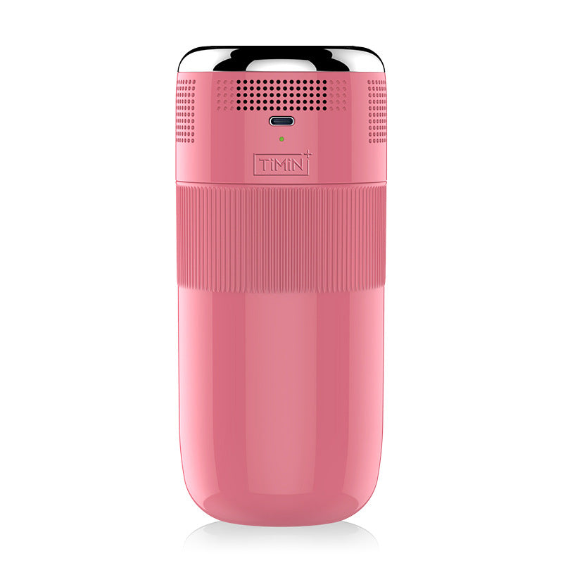 Portatile rosa: mini frigorifero USB per raffreddamento rapido di bevande, utile in auto e all’aperto