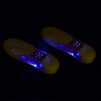Asciugatore per scarpe multifunzione domestico autunno-inverno, 12 W, 220 V, 17×6×3 cm, due unità LED blu
