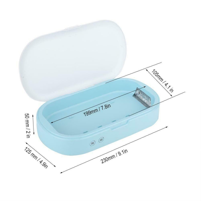Sterilizzatore UV 5V per telefoni, disinfezione rapida; spegnimento automatico se si apre il coperchio, aromaterapia.