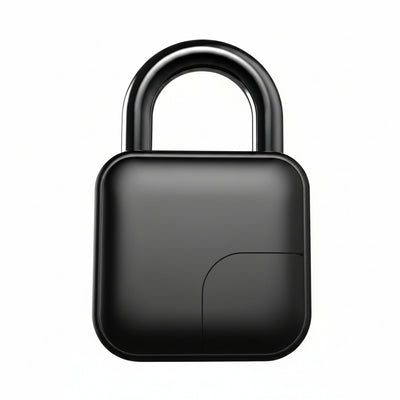 Lucchetto smart impermeabile con impronta L3; registra 10 impronte; uso su borse, porte, armadi e biciclette.