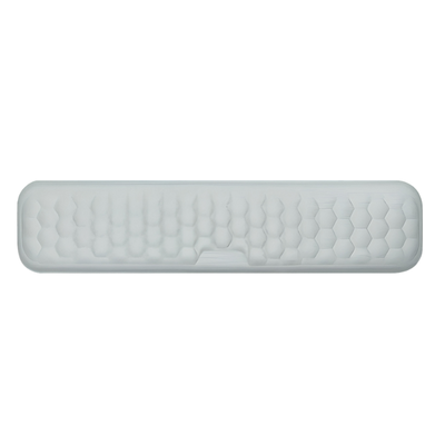Poggiapolsi per tastiera in memory foam, superficie esagonale, grigio, 36x80 cm