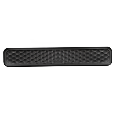 Poggiapolsi per tastiera in memory foam, superficie esagonale, nero, 36x80 cm
