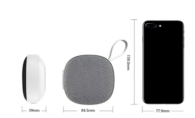 Altoparlante Bluetooth magnetico, wireless, vivavoce, leggero, appeso, bassi potenti, IPX6, Bluetooth 4.0.