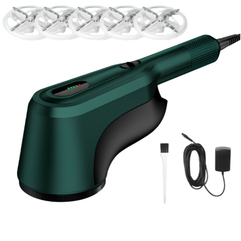 New Smart M27M27S Lint Remover verde foglie, 5 lame, rimuove lanugine; confezione standard + 5 lame di ricambio.