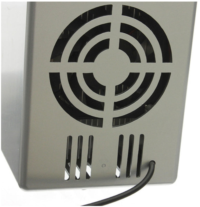 Mini frigorifero USB freddo/caldo dual-use da 5V, raffredda due bevande, ventola posteriore e cavo USB
