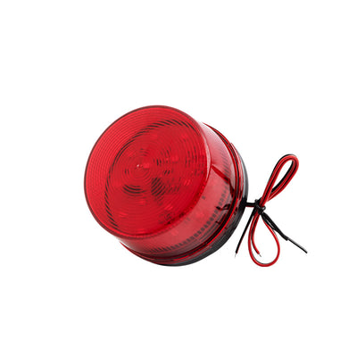 Segnalatore di allarme lampeggiante rosso 24V, Ø73xH45 mm.