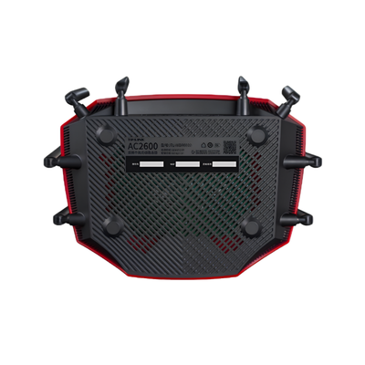 Router wireless con antenne non rimovibili, velocità oltre 1Gbps, 2.4/5 GHz, 802.11ac, firewall, TCP/PPPoE/PPTP.