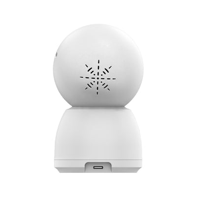 Telecamera di sorveglianza K12 dual-band con interfono bidirezionale, rete 2.4G/5G e visione notturna, corpo in ABS.