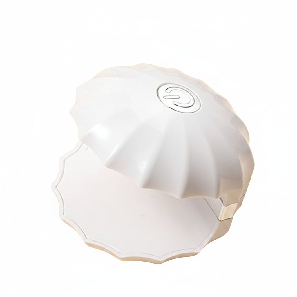Lampada LED per asciugatura rapida delle unghie 18W, bianca, alimentazione USB, 68x68x58mm.