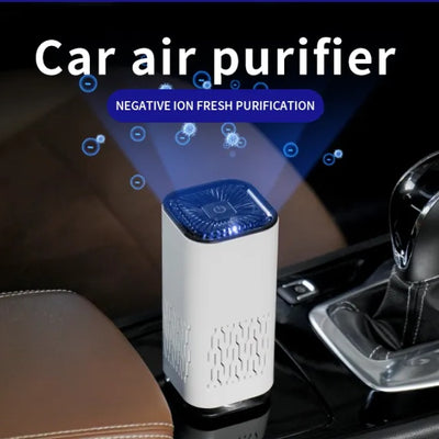 Purificatore d'aria auto portatile a ioni negativi: rimuove formaldeide, polvere, fumo ed odori.