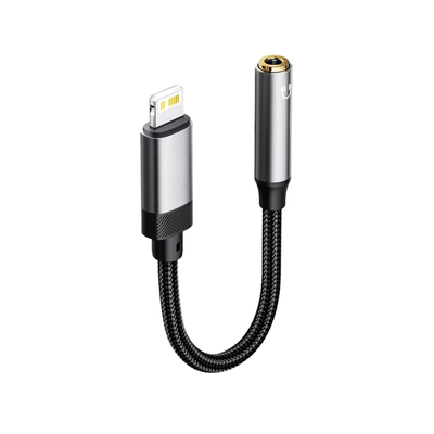 Adattatore Lightning a 3,5 mm con cavo intrecciato e jack da 3,5 mm per iPhone
