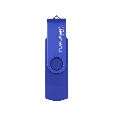 Chiavetta USB OTG blu, capacità 16/32/64/128 GB