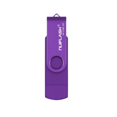 Chiavetta USB OTG 3.0 viola, esterna, capacità 16/32/64/128 GB