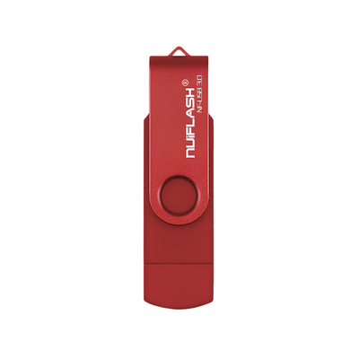 Chiavetta OTG USB rosso, pendrive esterno da 16/32/64/128GB, USB 3.0.
