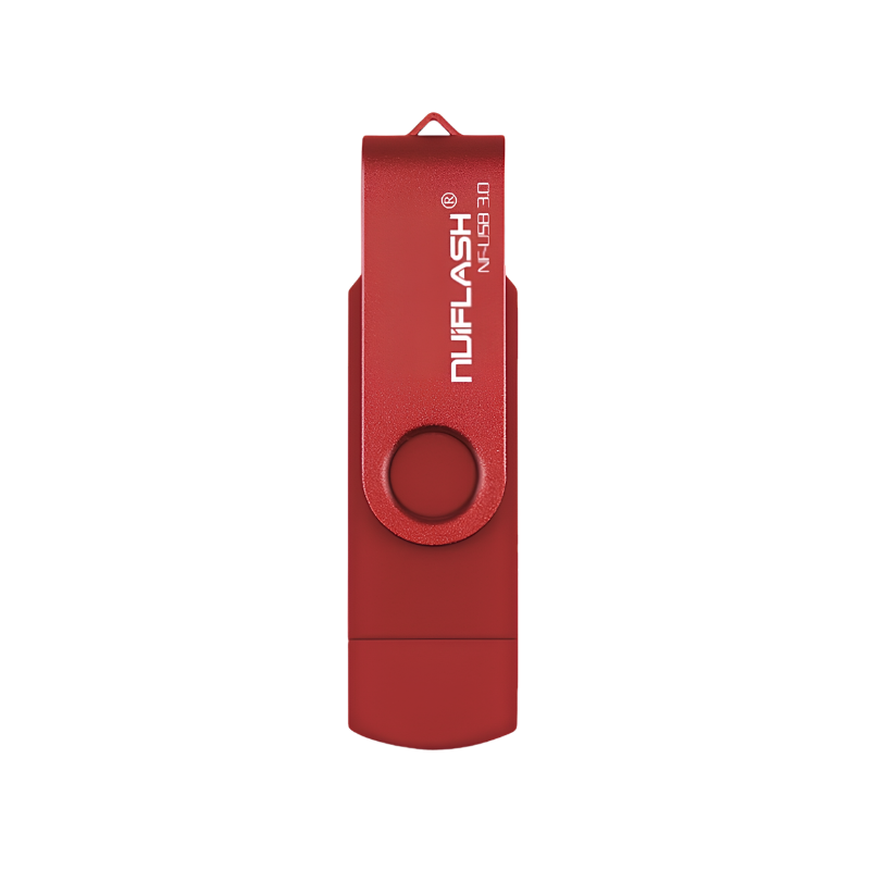 Chiavetta OTG USB rosso, pendrive esterno da 16/32/64/128GB, USB 3.0.