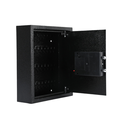 Cassaforte per gestione chiavi in acciaio con allarme, interno con ganci per chiavi, antifurto, dimensioni 305x102x363 mm, uso domestico.