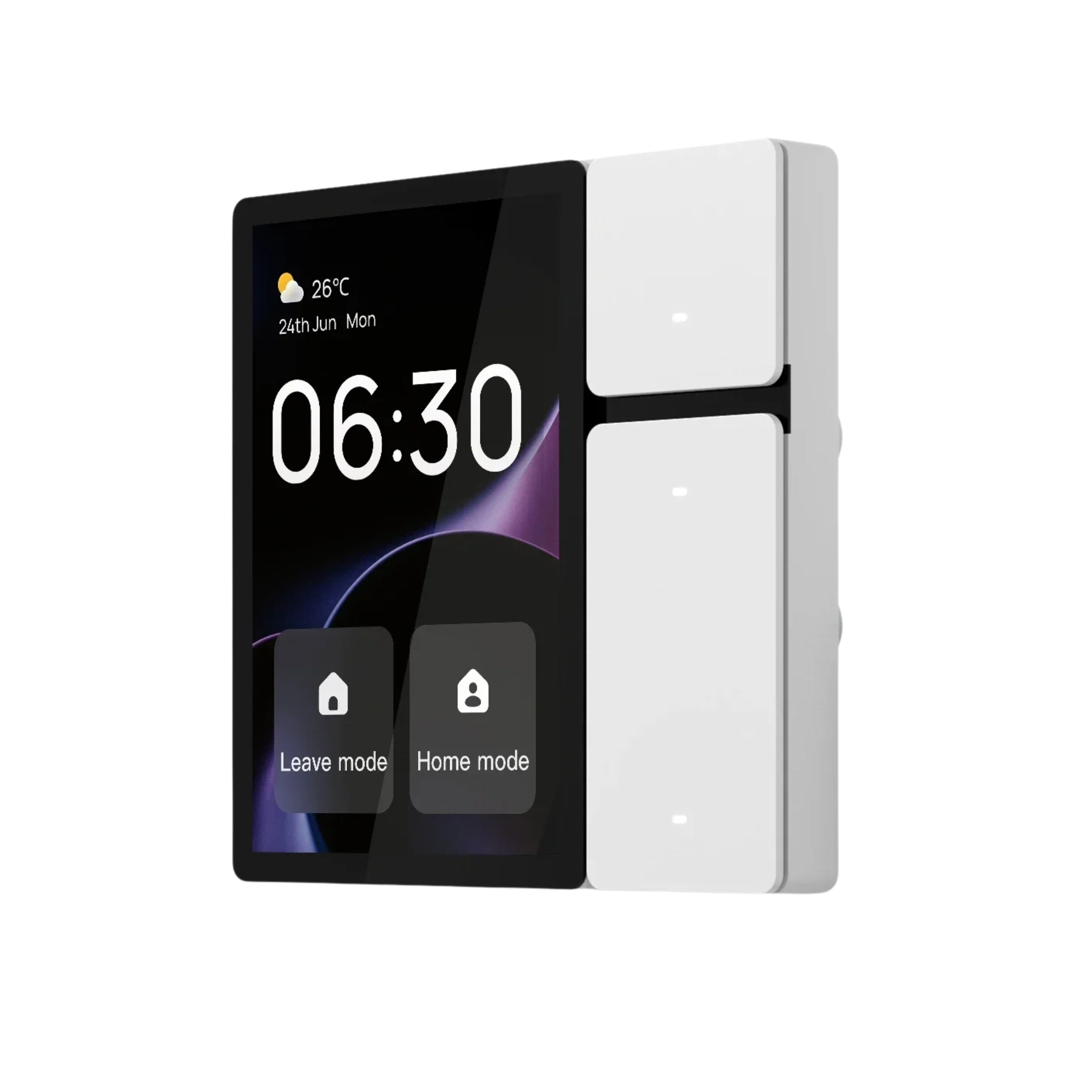 Pannello di controllo WiFi 3,5" con schermo tattile, 3 relè e pulsanti, telecomando IR, hub Bluetooth Sigmesh