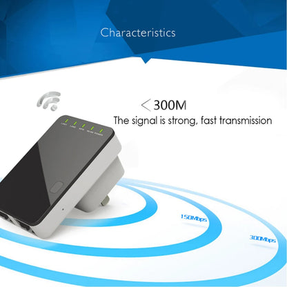 Router WiFi Spina EU/USA/UK Velocità 300Mbps Rete Connettività Elettronica Dispositivi - POWER SMARTECH