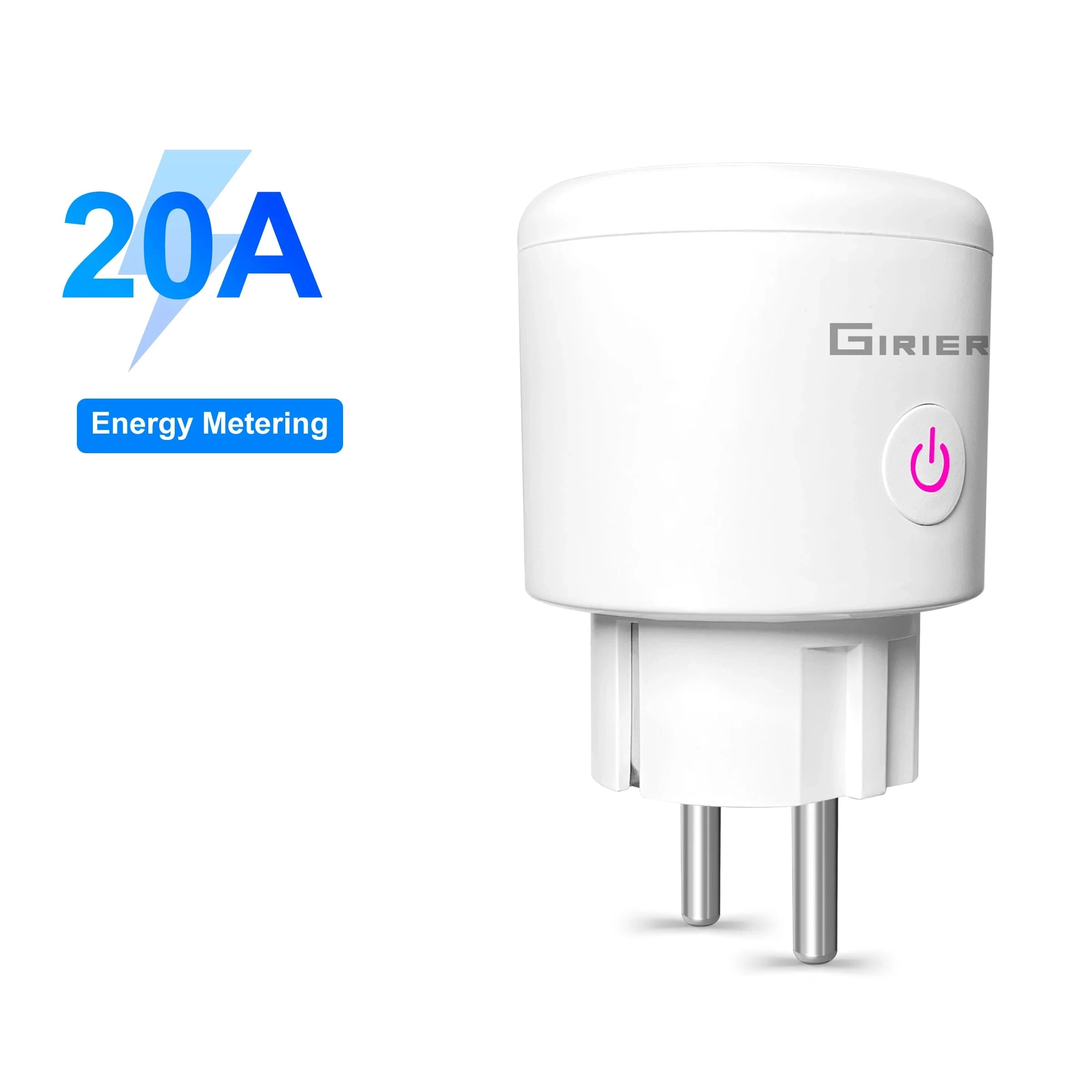 Presa Intelligente Smart Plug 20A WiFi Controllo Vocale Remoto APP Compatibile Alexa Google Home - IN POWER SMARTECH