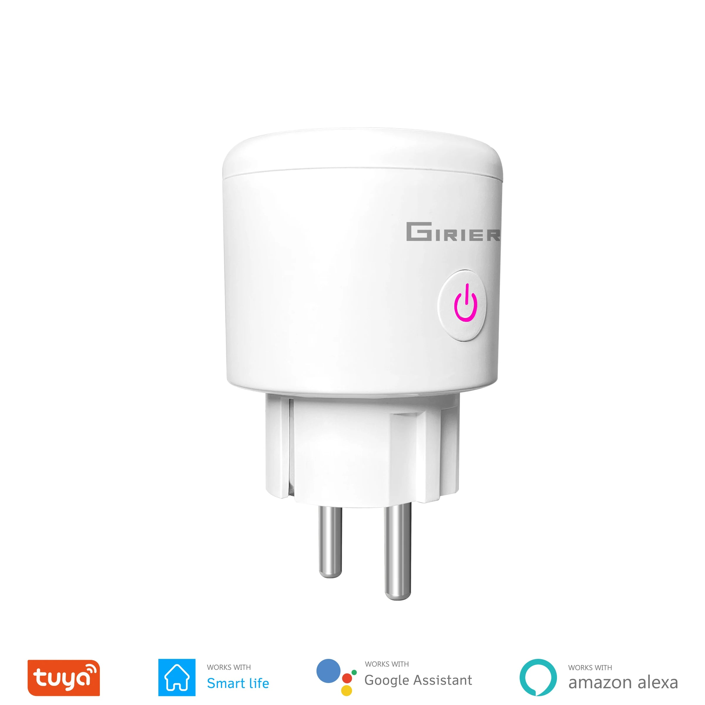Presa Intelligente Smart Plug 20A WiFi Controllo Vocale Remoto APP Compatibile Alexa Google Home - POWER SMARTECH