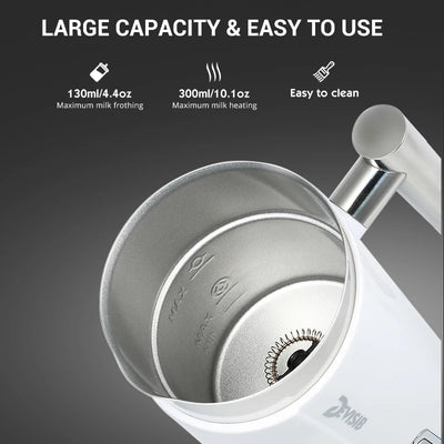 Montalatte Caldo Freddo Capacità 300ml Potenza 500W Tensione 220-240V Bianco Nero Accessori Elettrodomestici Casa Cucina Cibo - POWER SMARTECH