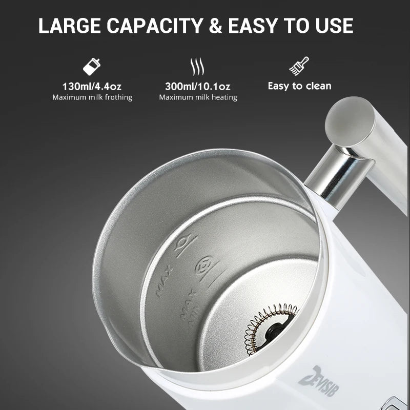 Montalatte Caldo Freddo Capacità 300ml Potenza 500W Tensione 220-240V Bianco Nero Accessori Elettrodomestici Casa Cucina Cibo - POWER SMARTECH