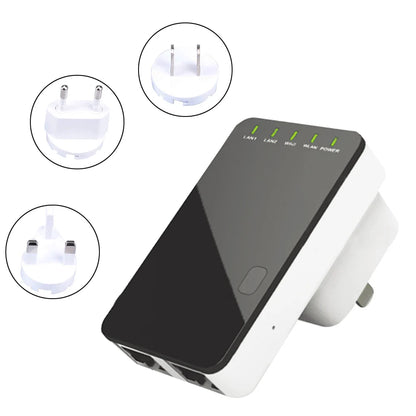 Router WiFi Spina EU/USA/UK Velocità 300Mbps Rete Connettività Elettronica Dispositivi - POWER SMARTECH