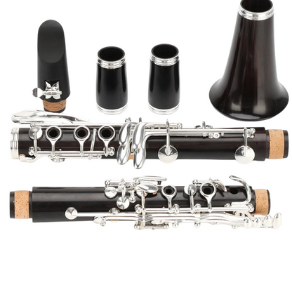 Clarinetto Diversi Modelli Tasti 17/18 Metallo Argento Rame Legno Strumenti Musicali