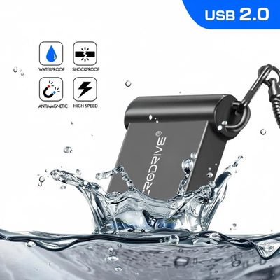 Chiavetta USB 16/32/64/128GB Velocità Rapida Metallo Archiviazione Pendrive Nero Argento Mini Rete Connettività - POWER SMARTECH