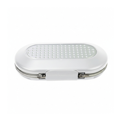Mini cassaforte portatile con password, corpo bianco ovale, cavo metallico e serratura integrata per uso domestico
