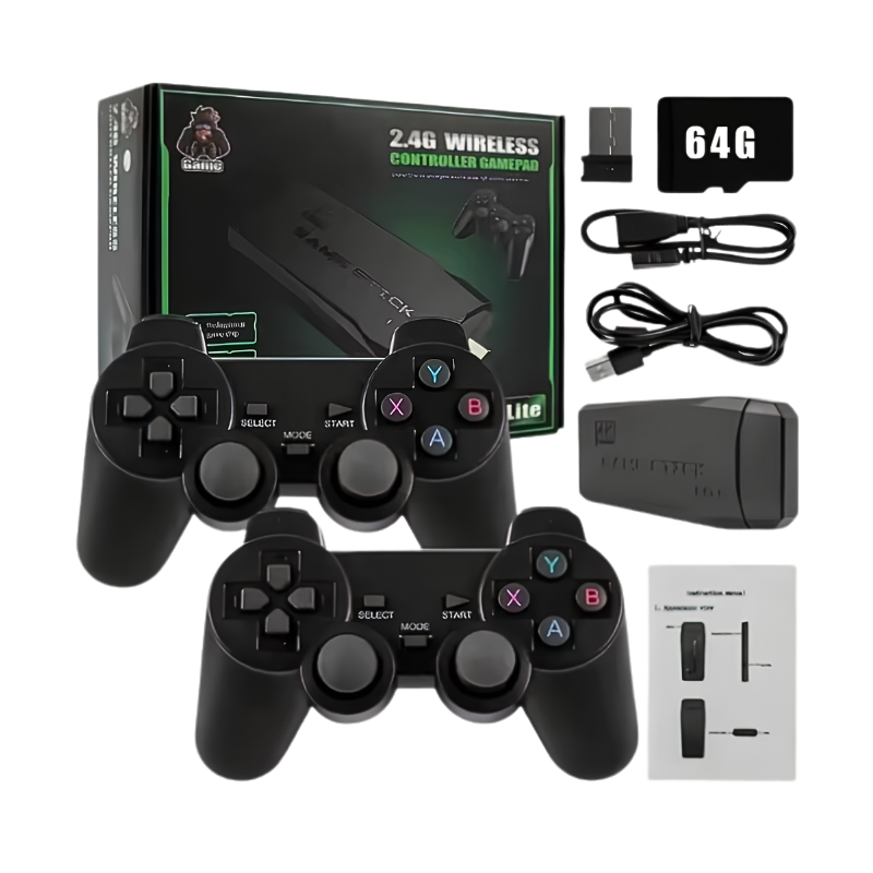 Console Videogiochi 2 Controller 4K HD Giochi Inclusi 20000 SD Inclusa