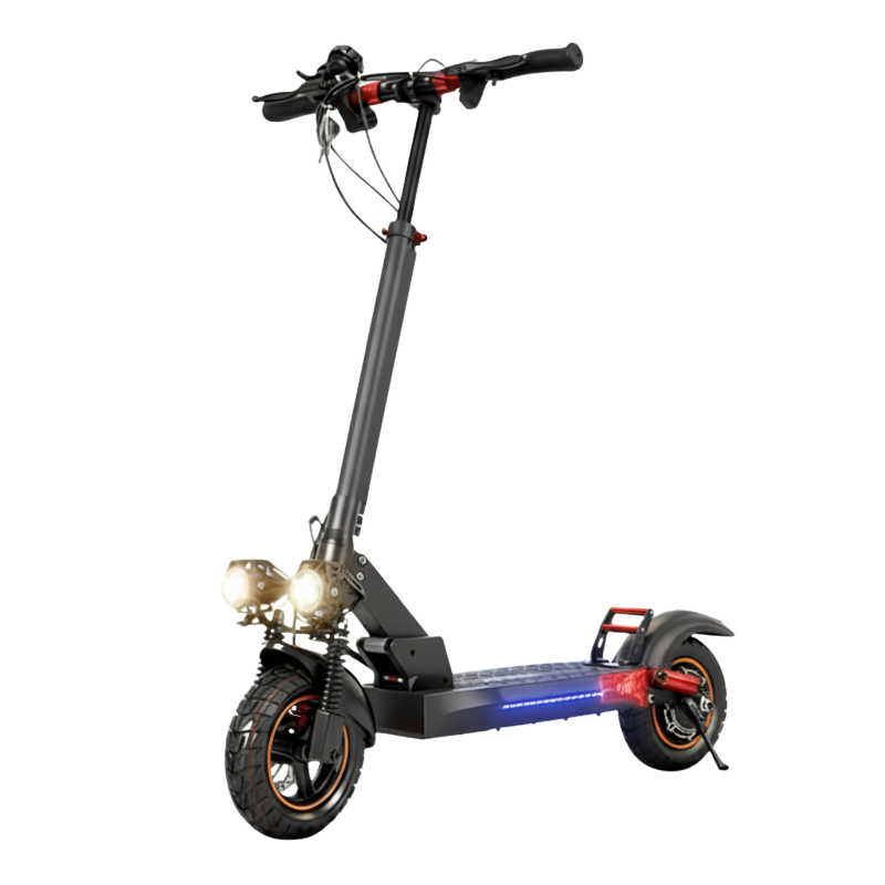 scooter elettrico 800W batteria 15Ah ruote 10 pollici fuoristrada 30-40 km max 45 km/h pieghevole
