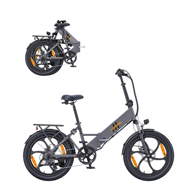 bici elettrica pieghevole 250W, batteria 36V13Ah, ruote da 20 pollici, freni idraulici, uso cittadino