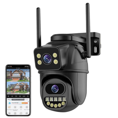 Telecamera Memoria WiFi 4PM 8PM Esterno Sicurezza Videocamera Videosorveglianza Casa Giardino Artificiale Alta Definizione Colore - IN POWER SMARTECH