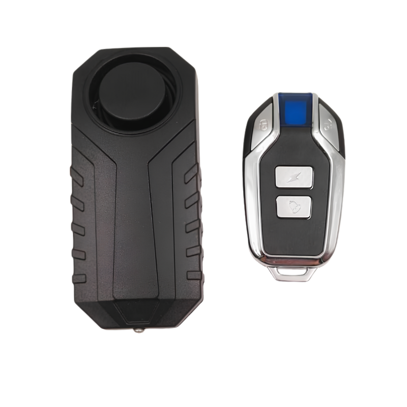Allarme antifurto impermeabile per moto e bici elettriche, rilevatore vibrazione e telecomando incluso.