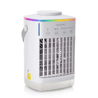 Piccolo Ventilatore Elettrico Acqua Ghiaccio Ventilatore Aria Condizionata Refrigerazione Portatile Aria Condizionata