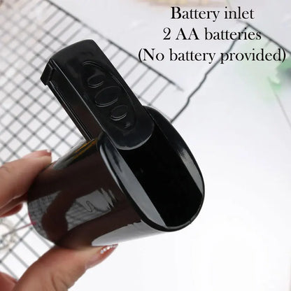 Mini Frullatore Elettrico Batterie AA Acciaio Inossidabile ABS 10cm Bianco Nero Elettrodomestici Casa Cucina Cibo - POWER SMARTECH