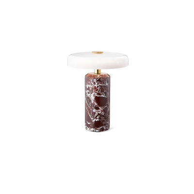 Lampada Tavolo Touch Ricarica USB Marmo Elegante Diversi Colori