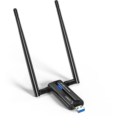 Rete Wireless USB  Adattatore WiFi Antenna Ricevitore Wifi Materiale ABS Nero