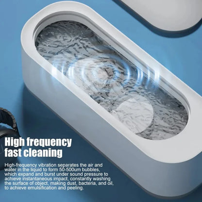 Macchina Pulizia Ultrasuoni Batteria USB Piccole Dimensioni Oggetti Casa Personali Elettrodomestici - POWER SMARTECH
