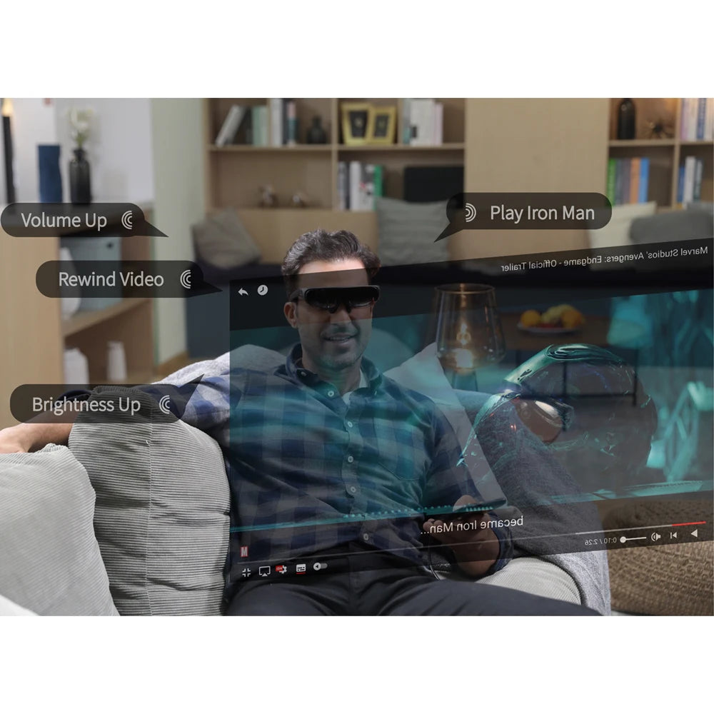 Visori Occhiali Smart Videogiochi Computer Tablet Smartphone Intelligenza Artificiale Tascabili Wireless - IN POWER SMARTECH