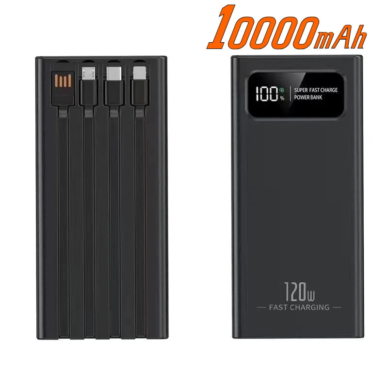 Power Bank 50000 mAh Powerbank Ricarica Rapida Portatile Batteria 4 Fili Display Digitale