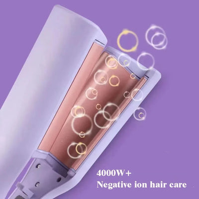Piastra Arricciacapelli Cura Persona Donna Capelli Lilla Diverse Temperature Massima 220° Anticrespo Ceramica Elettrodomestici - POWER SMARTECH