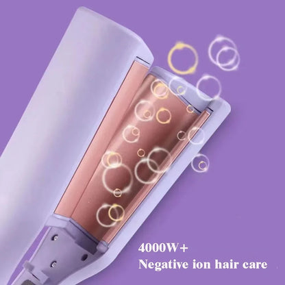 Piastra Arricciacapelli Cura Persona Donna Capelli Lilla Diverse Temperature Massima 220° Anticrespo Ceramica Elettrodomestici - POWER SMARTECH
