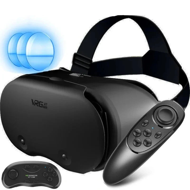 Visore Realtà Virtuale PU 360° Tridimensionale Immersivo 3D Compatibile Android IOS Telecomando Diversi Modelli Nero Console Videogiochi - POWER SMARTECH