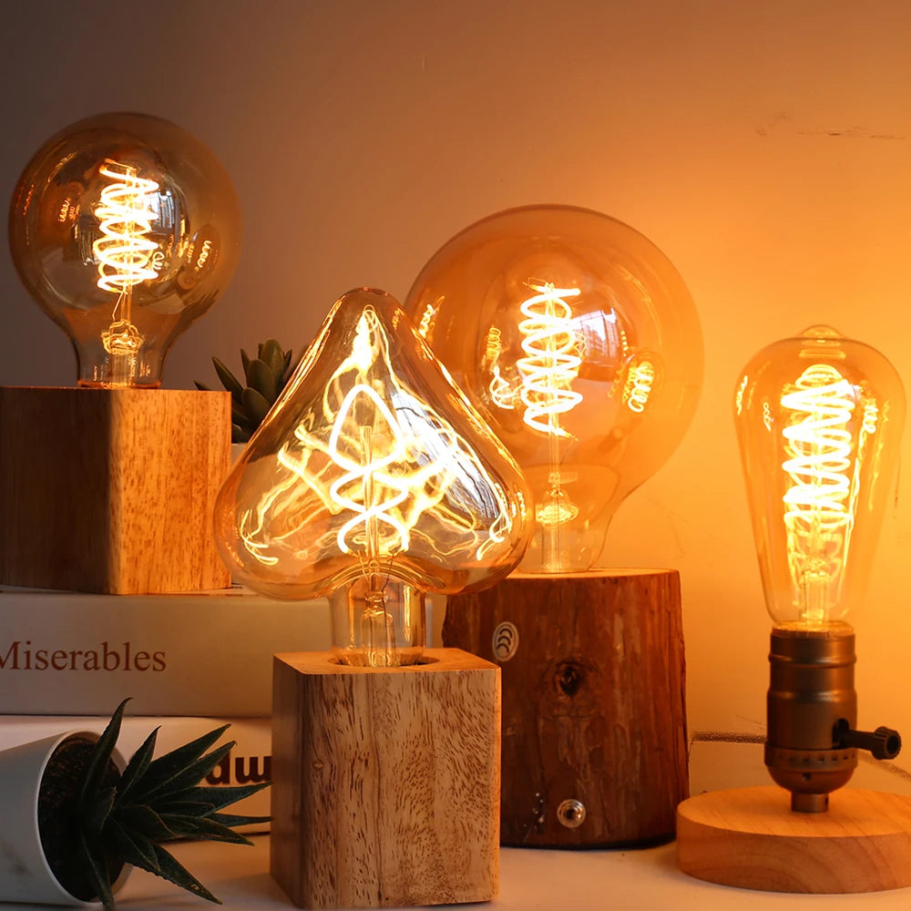 Lampadina Diverse Dimensioni Vetro Flusso Luminoso Luce Calda Base E27 Illuminazione Casa - POWER SMARTECH
