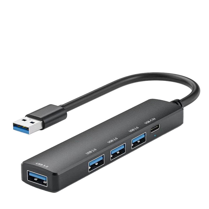 Adattatore Velocità Trasmissione Rapida 5in1 Colore Grigio Scuro Diversi Modelli Entrata