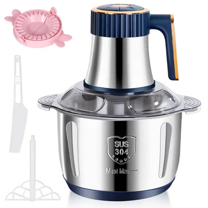 Tritatutto Capacità 5 Litri Colore Argento Acciaio Inox Motore 500W Accessori